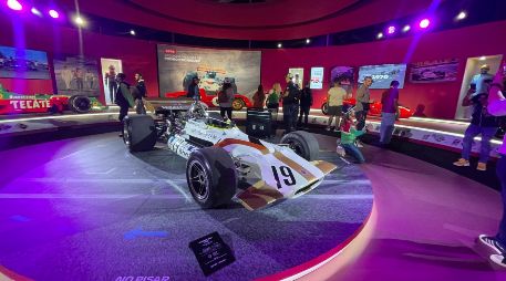 El Yardley BRM P153 de Pedro Rodríguez con el que ganó en Gran Premio de Bélgica de 1970. EL INFORMADOR / P. Gallardo