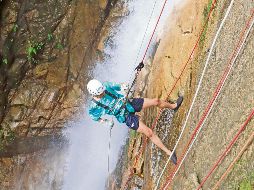 Rapel. Nada como la experiencia de practicarlo con una cascada a tu lado. ESPECIAL