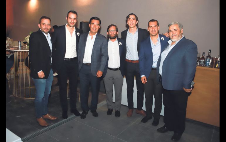 Alejandro Dibildox, Juan Pablo de la Torre, Juan José Herrejón, Eliseo González, Alberto Tacher, Pablo Canales y Eduardo Mendieta. GENTE BIEN JALISCO/Tony Martínez