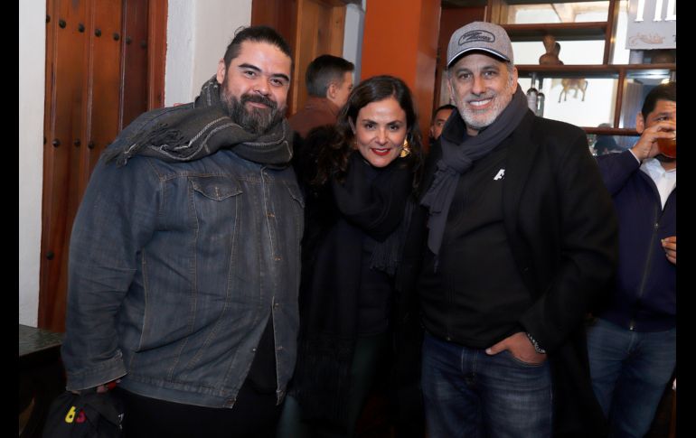 Pancho Rodríguez, Dolores Tapia y Julio Bracho. GENTE BIEN JALISCO/Claudio Jimeno