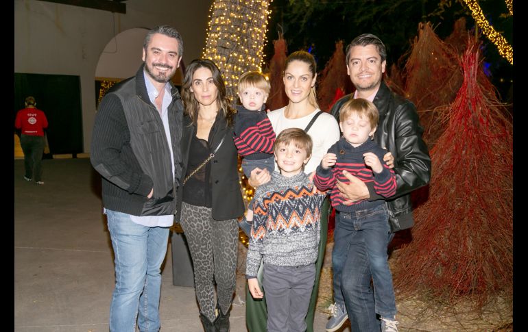 Milton Montoya, Sofía Basave, Santiago Casarín, Lourdes Basave, Jorge Casarín, Mateo Casarín y Marcelo Casarín. GENTE BIEN JALISCO/Jorge Soltero