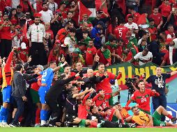 Marruecos ha hecho historia por su continente al posicionarse entre los cuatro mejores equipos de un Mundial en donde pocos apostaban por ellos. EFE / G. Licovski
