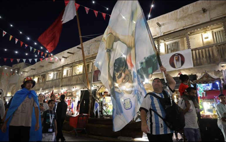 El Lusail Iconic Stadium, donde se jugará la final el domingo, tiene capacidad para 88 mil 900 personas, pero se calcula que más de 30 mil argentinos se encuentran en Qatar. AFP / G. Cacace