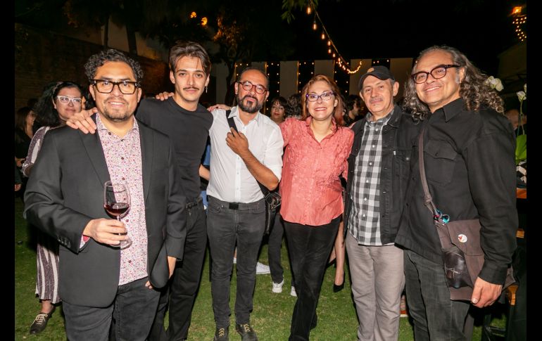 Gabriel Sandoval, Rafael Pérez-Gay, Juan Vázquez Hama, Mariana Hernández, Enrique Blanc y JoSelo Rangel. GENTE BIEN JALISCO/Jorge Soltero