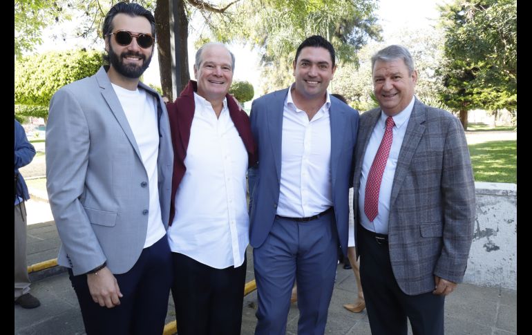 Héctor Cruz, Fernando Ibarra, Juan Carlos y Carlos Álvarez del Castillo. GENTE BIEN JALISCO/Claudio Jimeno