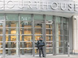 El juzgado en Nueva York donde se lleva el juicio de García Luna permanece resguardado por la autoridad. EFE