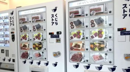 Kyodo Senpaku espera instalar máquinas expendedoras en 100 puntos de venta en todo el país en cinco años. ESPECIAL/CAPTURA DE VIDEO