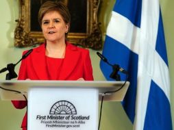 Nicola Sturgeon, primera ministra de Escocia. AP