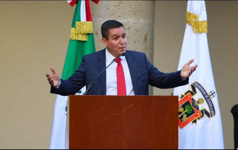 César Barba, director del SEMS de la UdeG, rindió su cuarto informe de actividades. ELINFORMADOR/ ARTURO NAVARRO