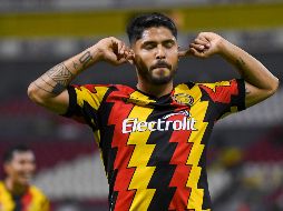 Martín Galván celebra el gol que sentenció la victoria universitaria. IMAGO7/S. Bautista