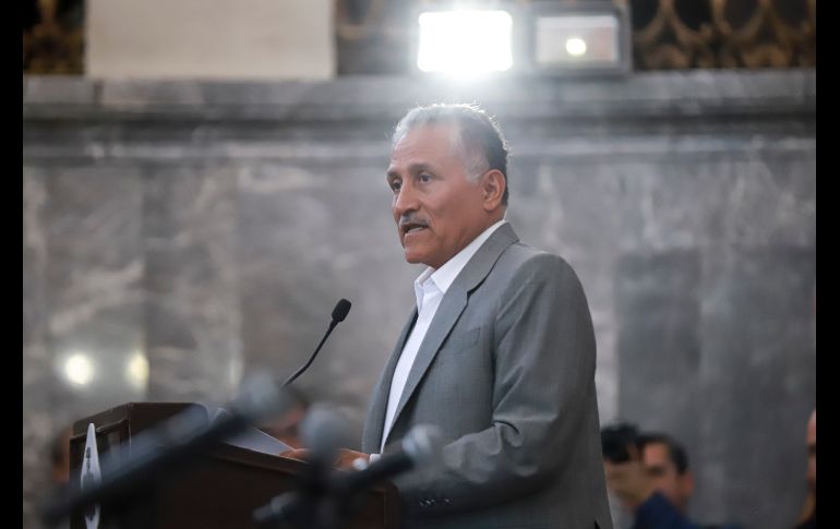 En su discurso el mandatario destacó el papel que Zamora Jiménez ha desempeñado en la política de Jalisco y del País, ocupando diversos cargos en la función pública. EL INFORMADOR / C. Zepeda