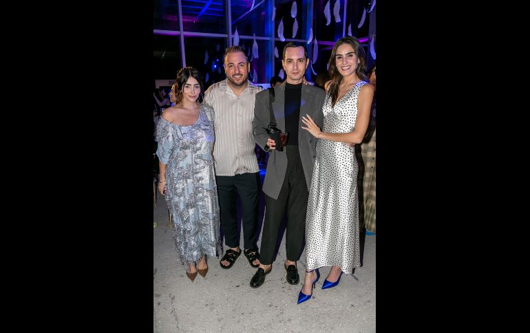 Fernanda Leaño, Víctor Martínez, Gabriel Félix y Ale Infante. GENTE BIEN JALISCO/ Jorge Soltero