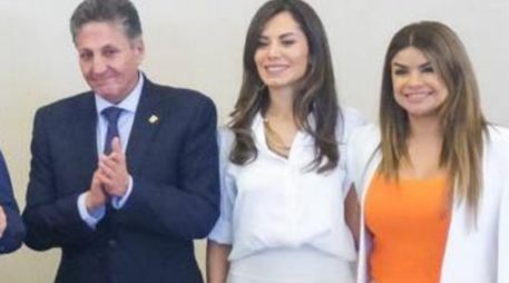 El alcalde Juan José Frangie, Verónica Delgadillo y Gabriel Cárdemas en la Alianza Global por los Cuidados impulsada por ONUMUJERES y el Instituto Nacional de las Mujeres (INMUJERES). ESPECIAL