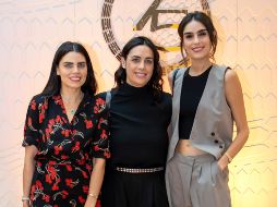 Anita Cuevas, Ximena Urrutia y Ale Infante. GENTE BIEN JALISCO/ Christian Pérez