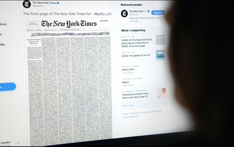 El medio anunció a inicios del año pasado que compraría The Athletic como parte de su estrategia de tener más suscriptores pagos en momentos en que sigue en declive el negocio de la publicidad impresa. AFP / ARCHIVO