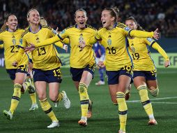 Filippa Angeldal anotó el segundo gol de Suecia mediante un penalti. EFE/B. Phibbs