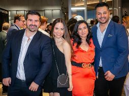 Óscar Ingelmo, Claudia Elizondo, Ana Victoria Martínez y Milton Casas. GENTE BIEN JALISCO/ Jorge Soltero