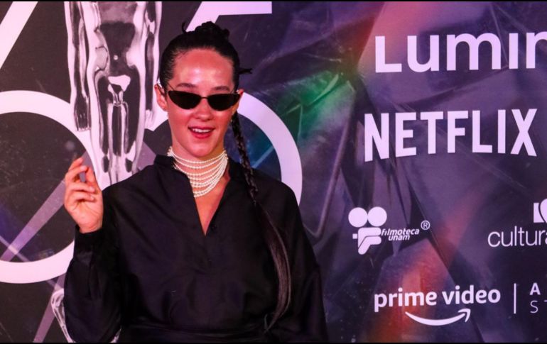 Ximena durante los Ariel en el Teatro Degollado. EL INFORMADOR/ A. Navarro