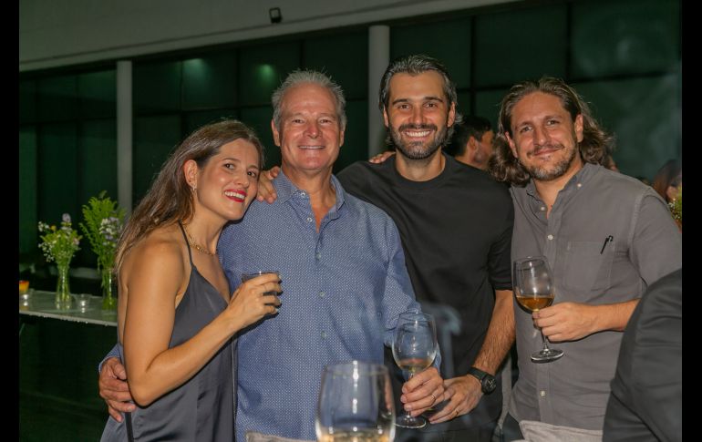 Fer Ibarra, Fernando Ibarra, Héctor Cruz y Diego García. GENTE BIEN JALISCO/ Jorge Soltero