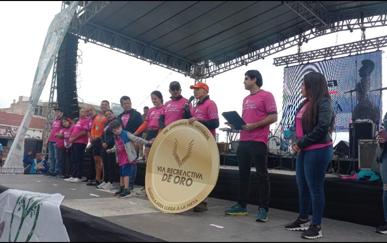 José Palacios, uno de los promotores de la Vía RecreActiva, manifestó su agradecimiento por las mil jornadas de este proyecto. EL INFORMADOR / J. VELAZCO