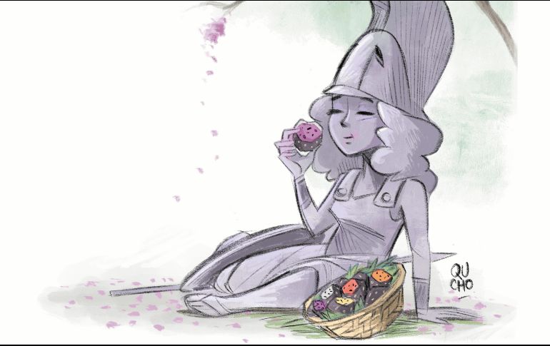 Sus monos reflejan con humor la vida cotidiana de la ciudad. CORTESÍA