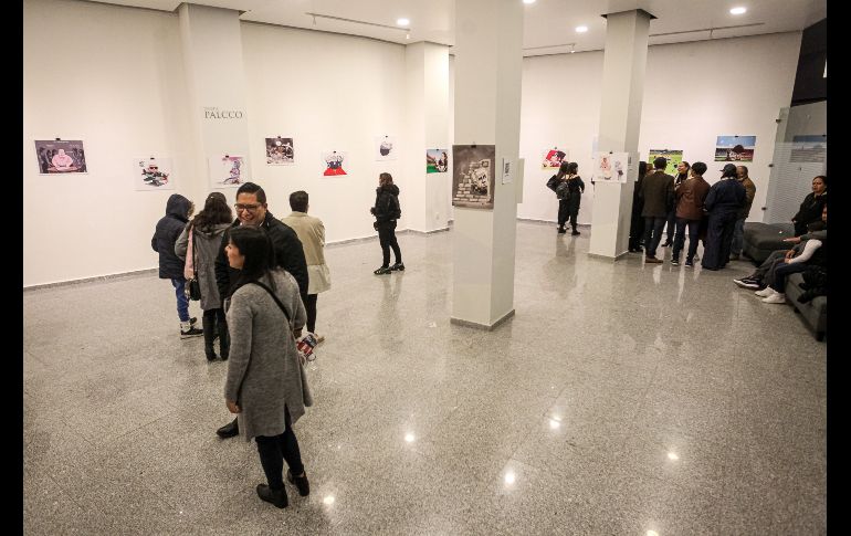 Qucho agradeció la apertura de PALCCO para exponer su obra, un total de 26 cartones publicados durante los últimos 4 años. EL INFORMADOR / H. Figueroa