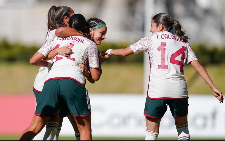 La Selección Mexicana Femenil Sub-17 venció al equipo de Haití por un amplio marcador de 4-0. IMAGO7.