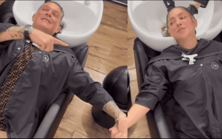 Shakira y Alejandro Sanz juntos en la estética. INSTAGRAM/@SHAKIRA