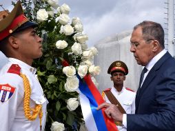 El ministro de Exteriores ruso Serguéi Lavrov en La Habana, Cuba. EFE/ O.García