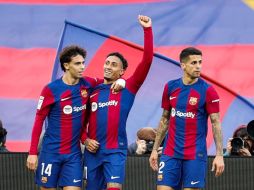 Raphinha marcó un gol y colaboró en otros dos mientras Barcelona derrotó 4-0 a Getafe. EFE/A. Estévez