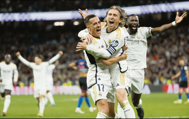 Luka Modric salió desde la banca para marcar el gol de la victoria a poco menos de 10 minutos del final del partido ante el Sevilla. EFE