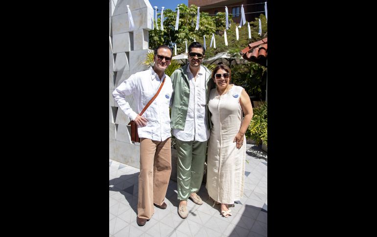 Óscar Navajo, Alaim Baruch y Gabriel Zepeda. GENTE BIEN JALISCO/ Christian Pérez