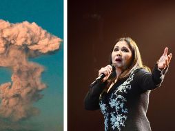 La cantante tuvo que hacer una pausa al concierto debido a las condiciones ambientales de Puebla. AFP / NOTIMEX / ARCHIVO