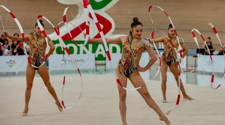 Las mexicanas que calificaron en el séptimo lugar a la final con un total de 62.800 puntos, se llenaron de confianza y con una soberbia presentación conquistaron la medalla de plata. ESPECIAL /  CONADE