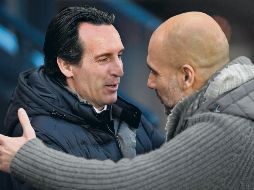 Unai Emery ha logrado descifrar al City de Guardiola y hoy chocarán de nueva cuenta. AFP/P. Ellis