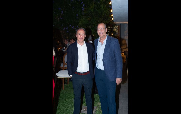 Guillermo Colín y Antonio Salame. GENTE BIEN JALISCO/ Servando Gómez