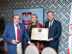 José Manuel Vázquez, María Isabel Gómez Castellanos y Tomasz Mysliwiec. GENTE BIEN JALISCO/ Servando Gómez