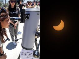 Denisse Sánchez, dijo que es un evento único y que, a diferencia del ocurrido en 1991 que vivió mientras estaba en la primaria, ahora cuenta con mayor información sobre qué son los eclipses. EL INFORMADOR / H. FIGUEROA