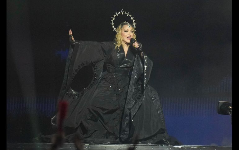 Madonna se presenta en el último concierto de The Celebration Tour, en la playa de Copacabana en Río de Janeiro, Brasil, el sábado 4 de mayo de 2024. AP/Silvia Izquierdo