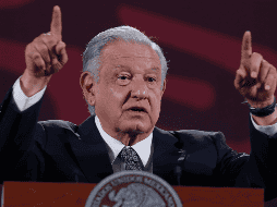 El Presidente de México, Andrés Manuel López Obrador, durante su conferencia matutina en Palacio Nacional. EFE/ Mario Guzmán