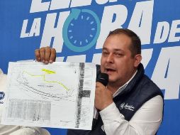 A la par de Francisco Sedano, candidato a diputado local, se explicó que no se trata de una cuestión política o de partidos, sino de un daño perpetrado contra las y los zapotlenses. EL INFORMADOR / R. BOBADILLA