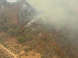 En el combate del incendio llegaron a participar hasta 137 brigadistas. ESPECIAL