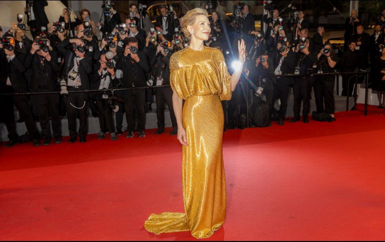 Cate Blanchett presentó el filme “Rumours”. EFE/A. Pain