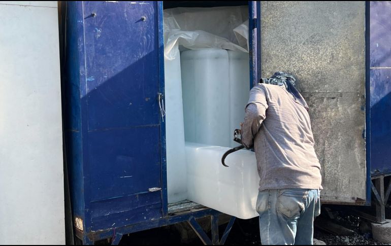 El precio del hielo ha subido más de 50 % en algunos municipios de la Región Ciénega. EL INFORMADOR/Archivo