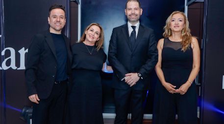Álvaro Valadez, Elena Tinghi, José Luis Altamirano y Rocío Niño. GENTE BIEN JALISCO/ Claudio Jimeno