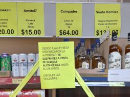 La Ley Seca se aplicará en diversos estados del país con motivo de las próximas elecciones. SUN/ARCHIVO