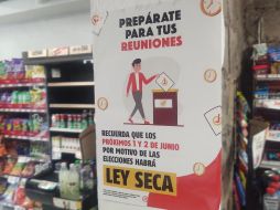 Se aplicará la Ley Seca con motivo de la próxima jornada electoral. ESPECIAL/ Redes sociales