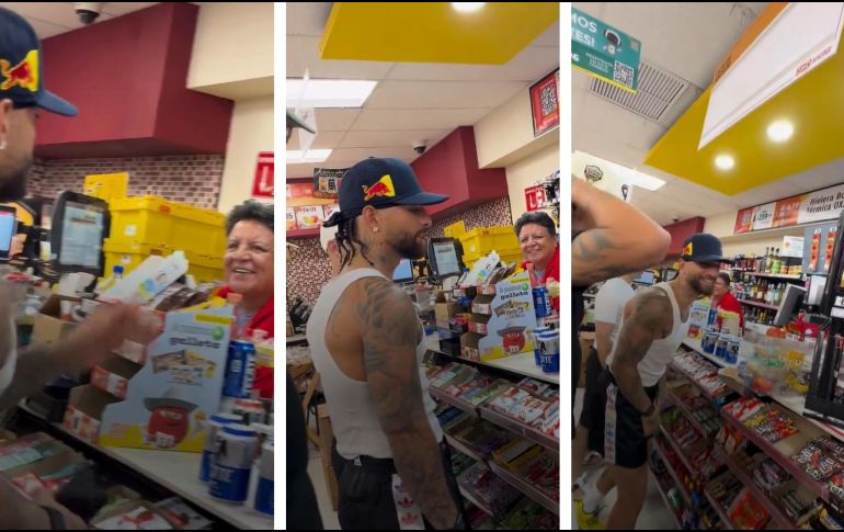 El cantante colombiano Maluma fue captado comprando cervezas en un OXXO y el video se volvió viral. ESPECIAL / @AsiEsMonterrey