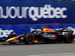 Sergio Pérez, en la qualy de este sábado en Montreal. AFP / M. Thompson