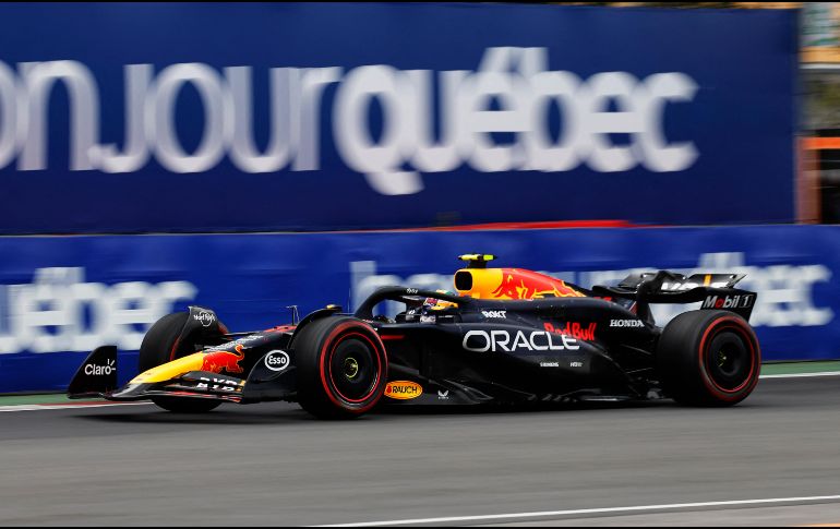 Sergio Pérez, en la qualy de este sábado en Montreal. AFP / M. Thompson
